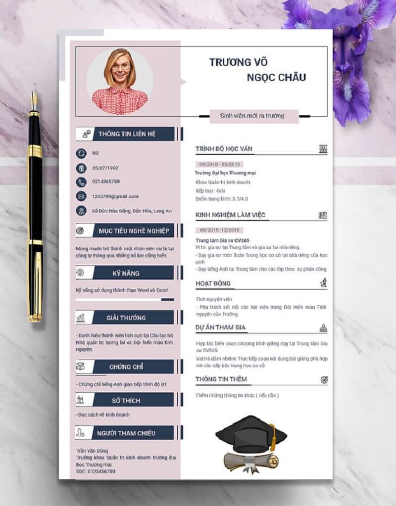 CV cho sinh viên mới ra trường 