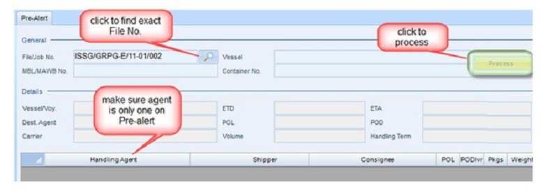 Các bước thực hiện pre-alert