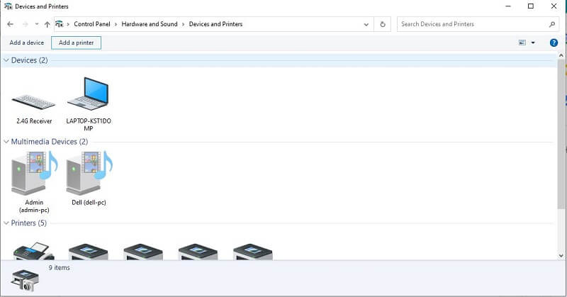 Nhấn chọn Add printer