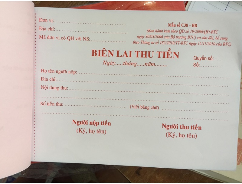 Tại sao cần viết biên lai thu tiền