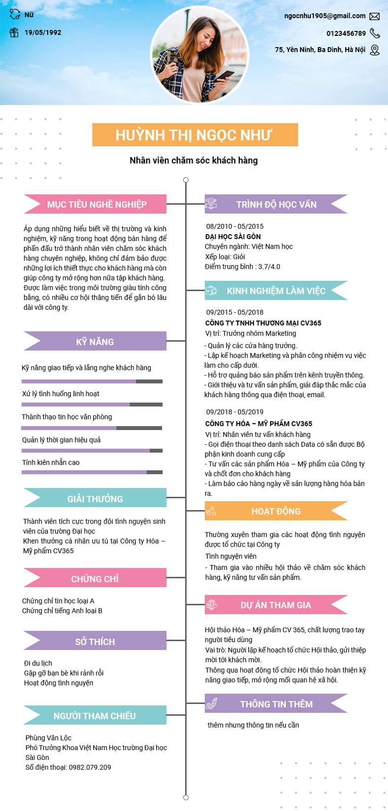 Lựa chọn cách trình bày