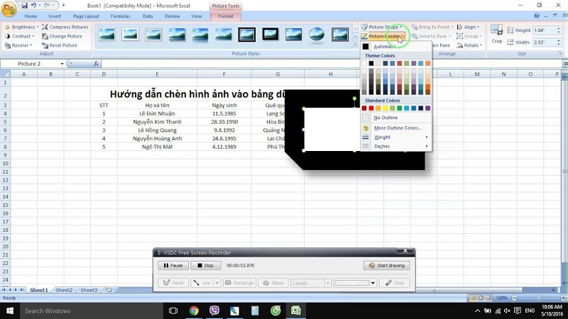 Chèn ảnh vào Excel với ảnh từ web, OneDrive hoặc Facebook