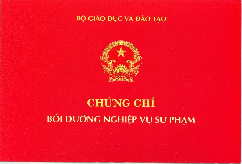 chứng chỉ nghiệp vụ sư phạm