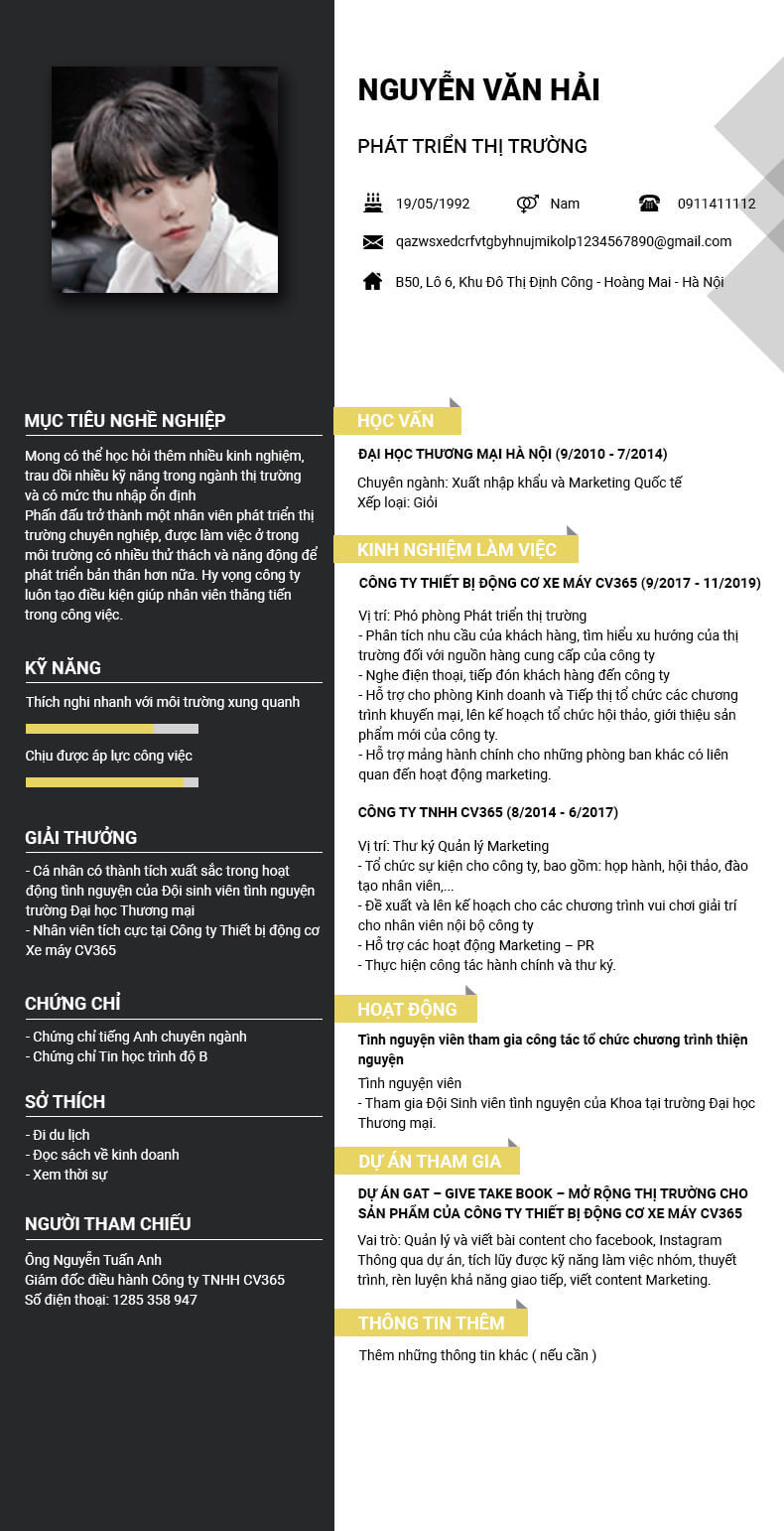 Cách viết cv nhân viên kế hoạch sản xuất bạn nên biết