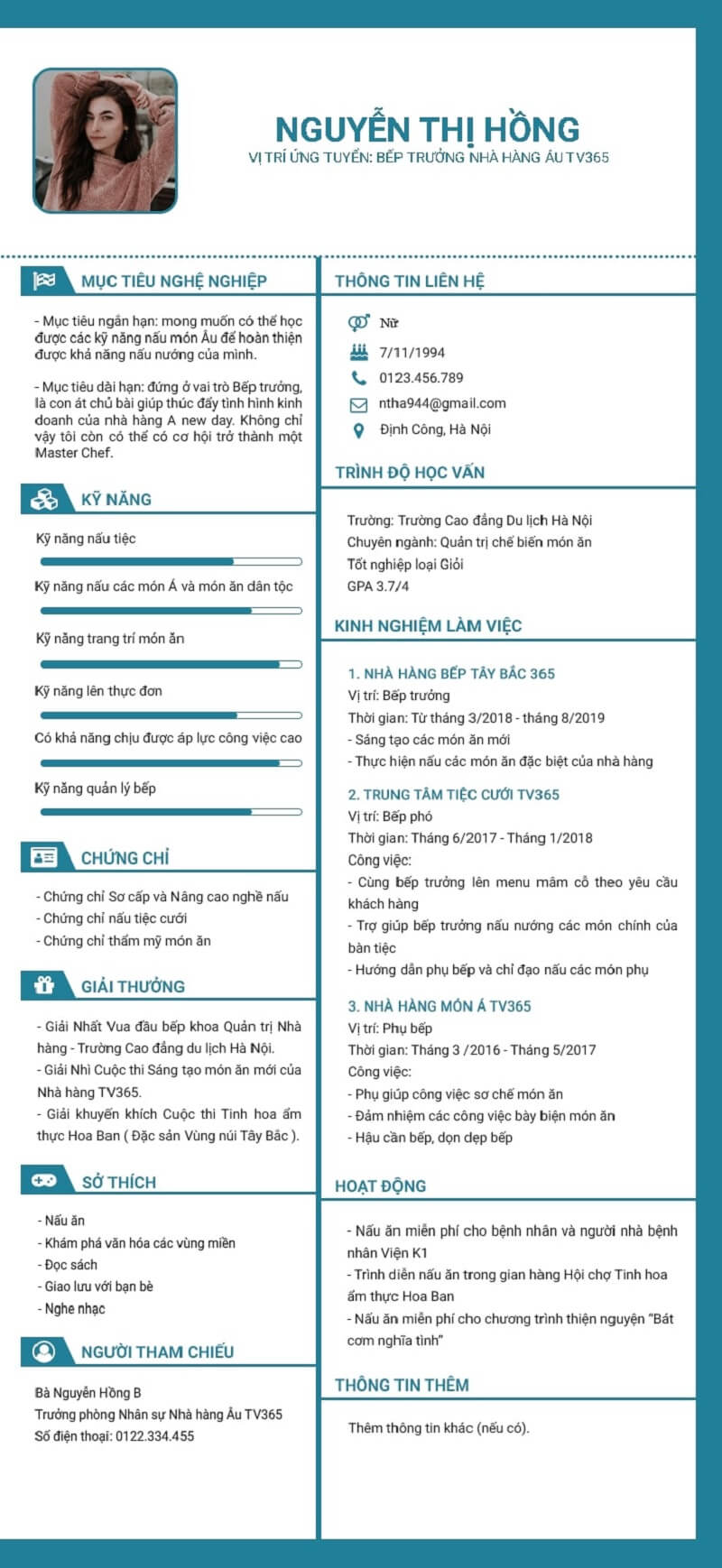 Kinh nghiệm làm việc