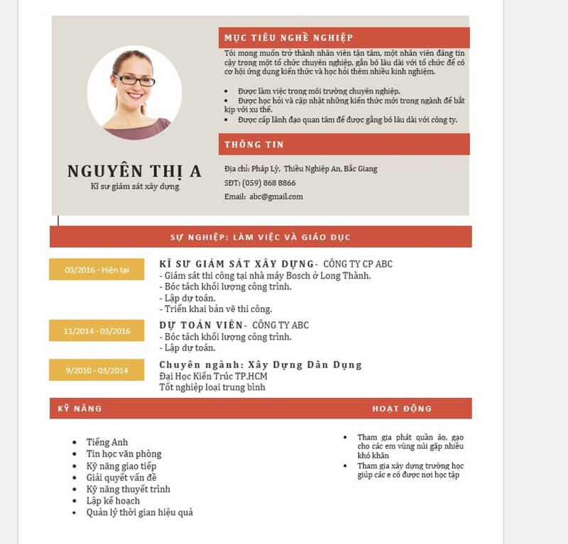 Điều chỉnh CV theo từng vị trí ứng tuyển - phản ánh yêu cầu của công việc cụ thể