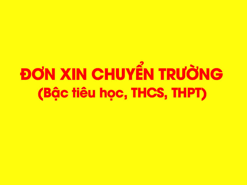 Mẫu đơn xin chuyển trường-giấy tờ quan trọng 