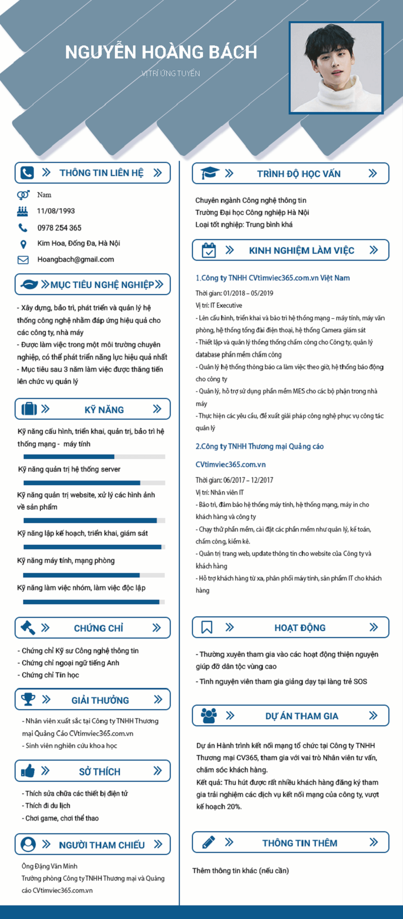 Hiểu hơn về tính cách trong CV