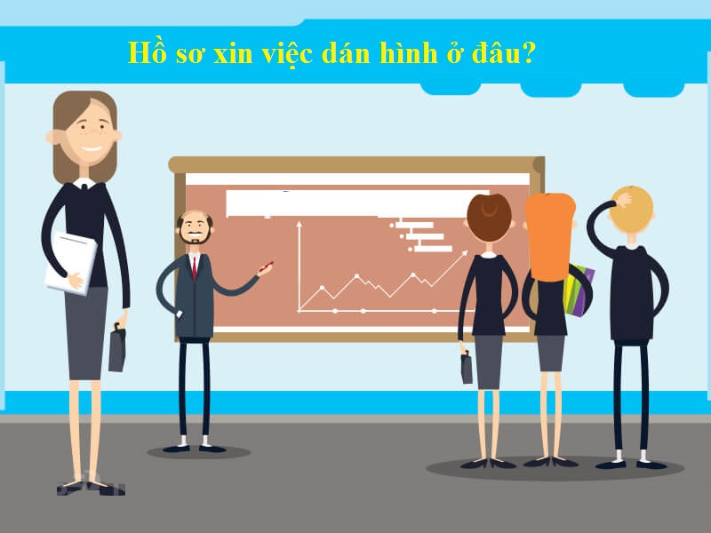 Hồ sơ xin việc dán hình ở đâu?
