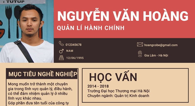 Phần trình độ học vấn trong CV xin việc quản lý