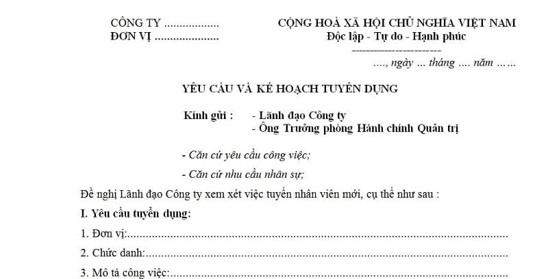 Mẹo lập kế hoạch tuyển dụng hiệu quả