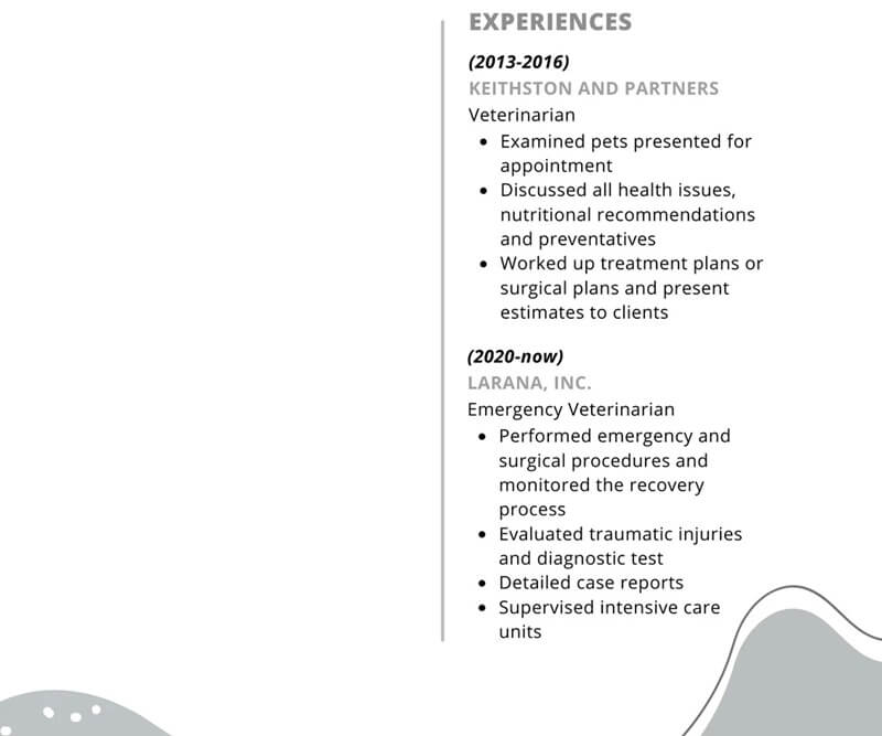 Mục kinh nghiệm làm việc trong CV xin việc y tế - dược