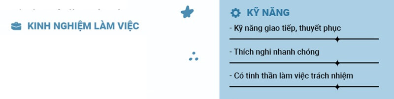 Phần kỹ năng trong CV xin việc Startup