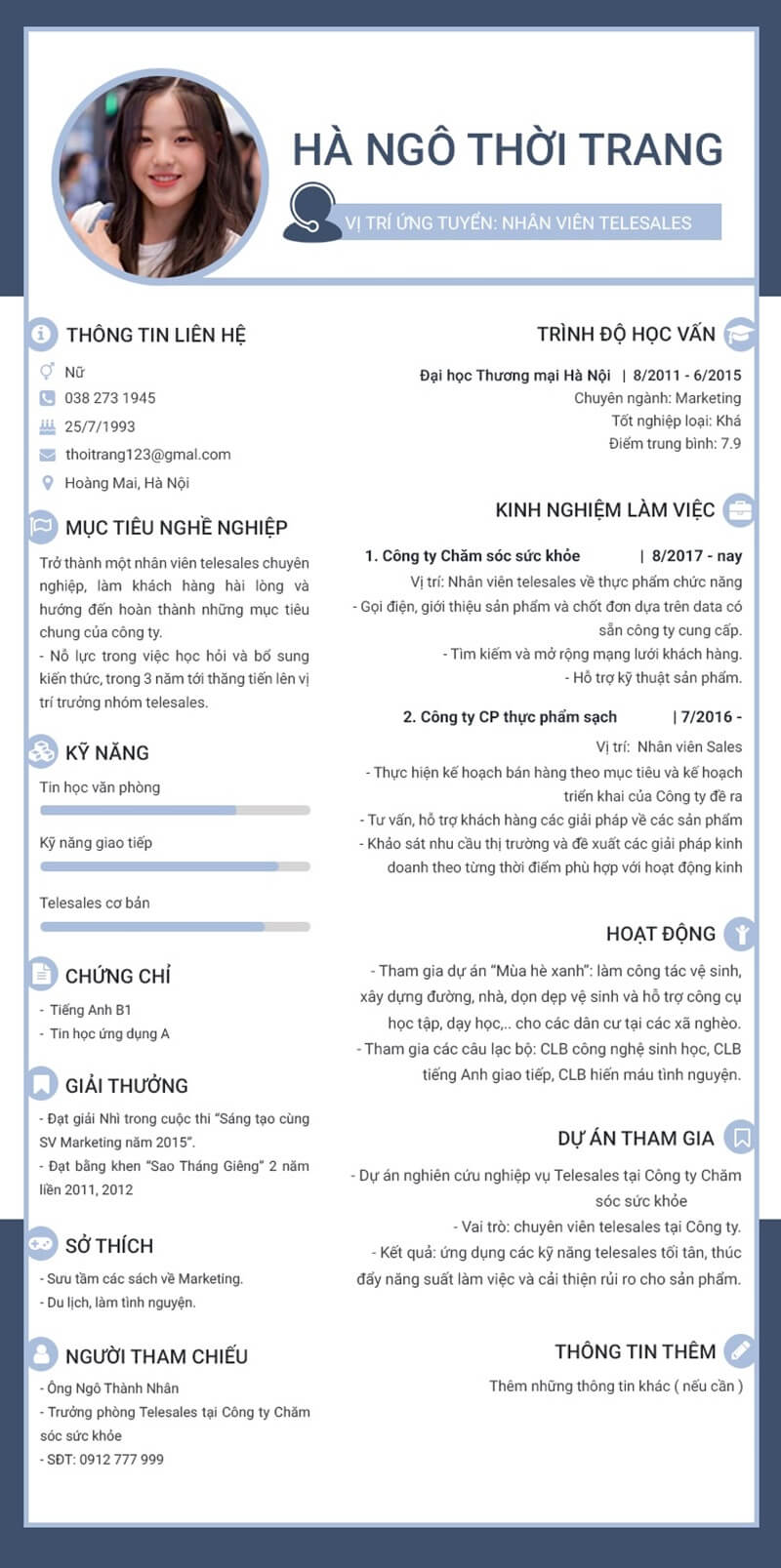 Lưu ý khi viết CV xin việc Telesales