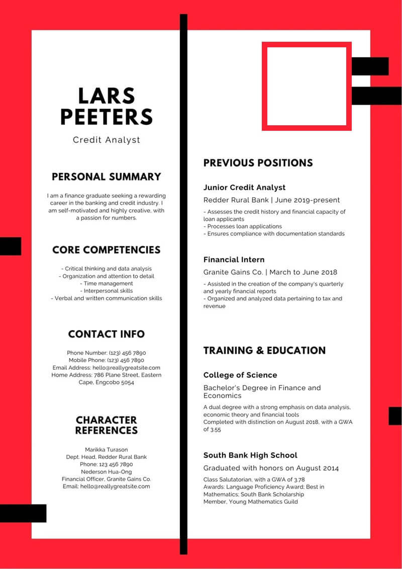 Lưu ý quan trọng khi tạo CV ngân hàng tài chính