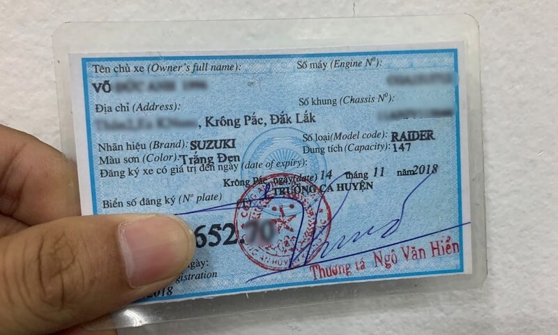 Những trình tự và thủ tục để cấp lại đăng ký xe máy khi bị mất