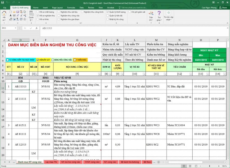 Những hạn chế của mẫu biên bản nghiệm thu hiện nay