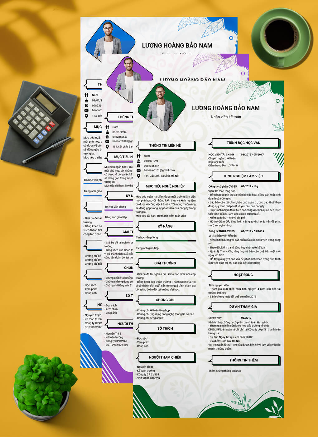 Mẫu cv tiêu chuẩn