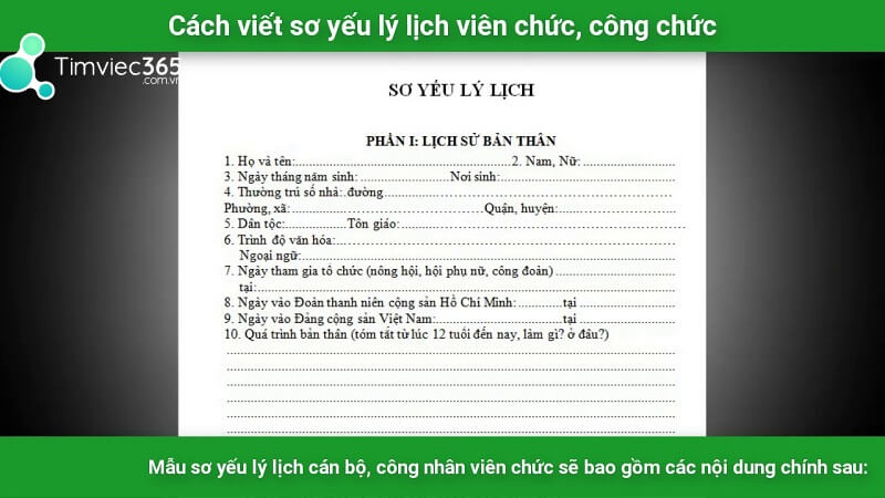 Mục đích của sơ yếu lý lịch có thể bạn chưa biết