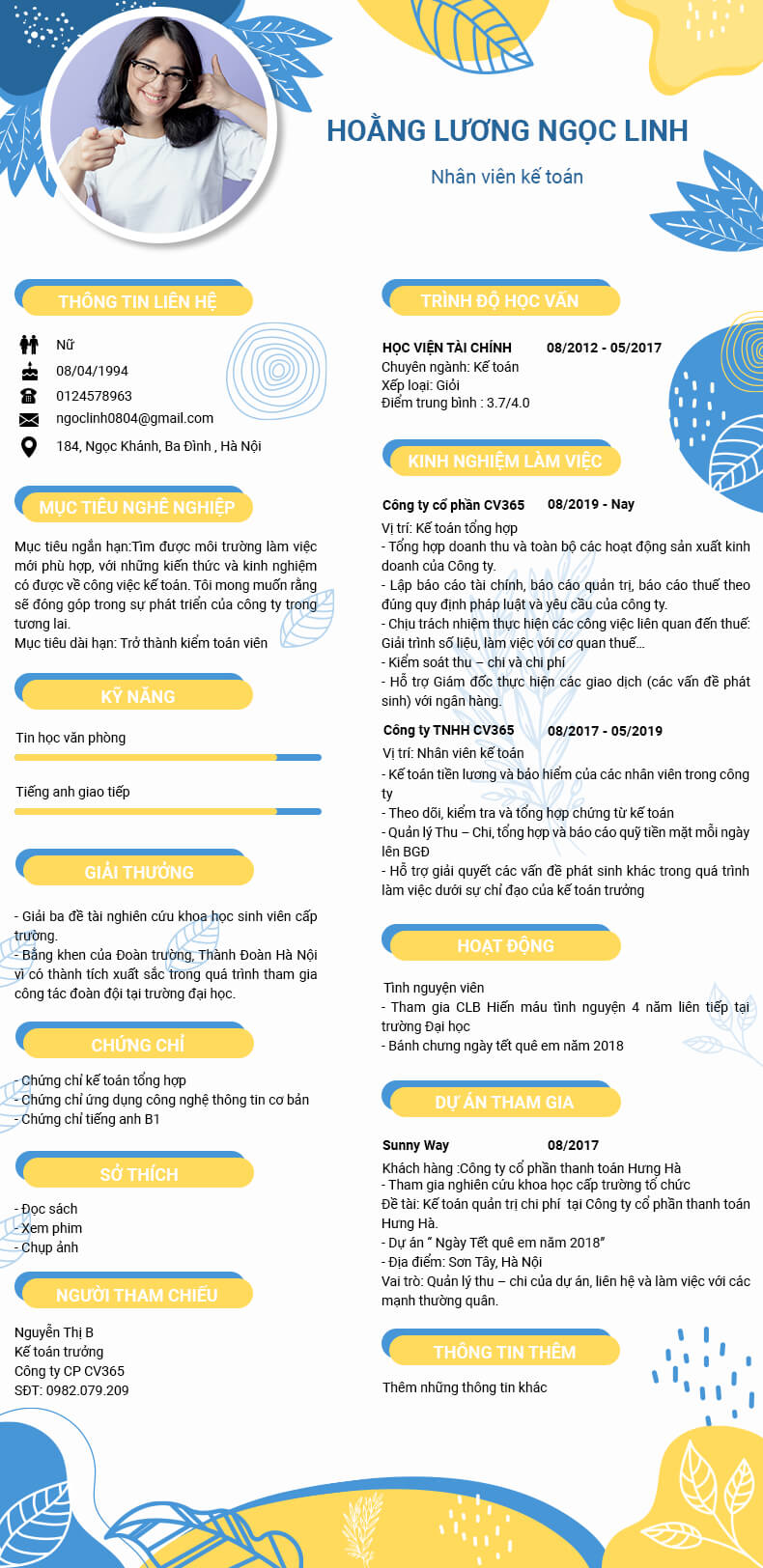 Phần mục tiêu nghề nghiệp kế toán