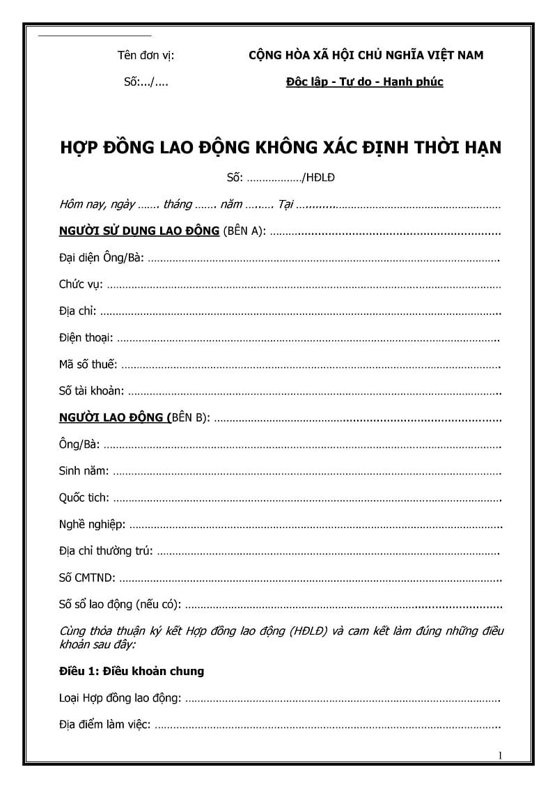 Quy định về hợp đồng thời vụ