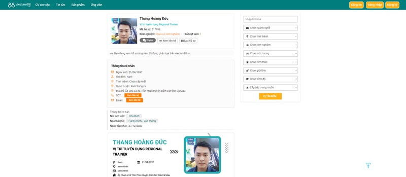 Quy trình để doanh nghiệp tìm kiếm ứng viên chất lượng với Topcvai