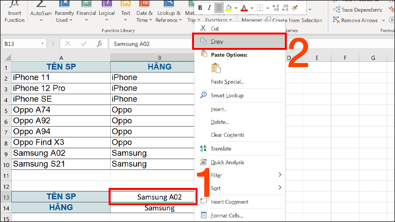 Cách sao chép và dán Drop list hiệu quả