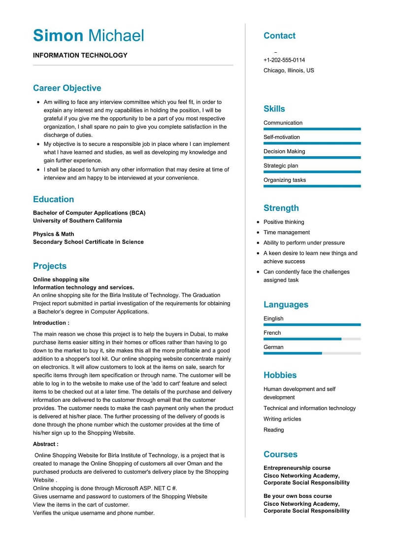 CV xin việc IT cho người chưa có kinh nghiệm