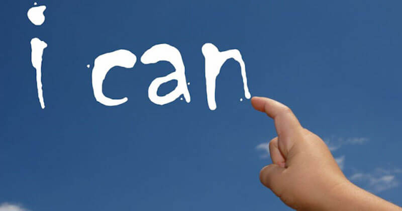 Biểu hiện của sự tự tin " Tôi có thể làm"