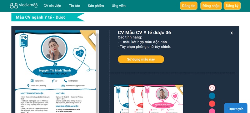 Tạo CV xin việc y tế - dược với Topcvai - chìa khóa mở ra tương lai sự nghiệp