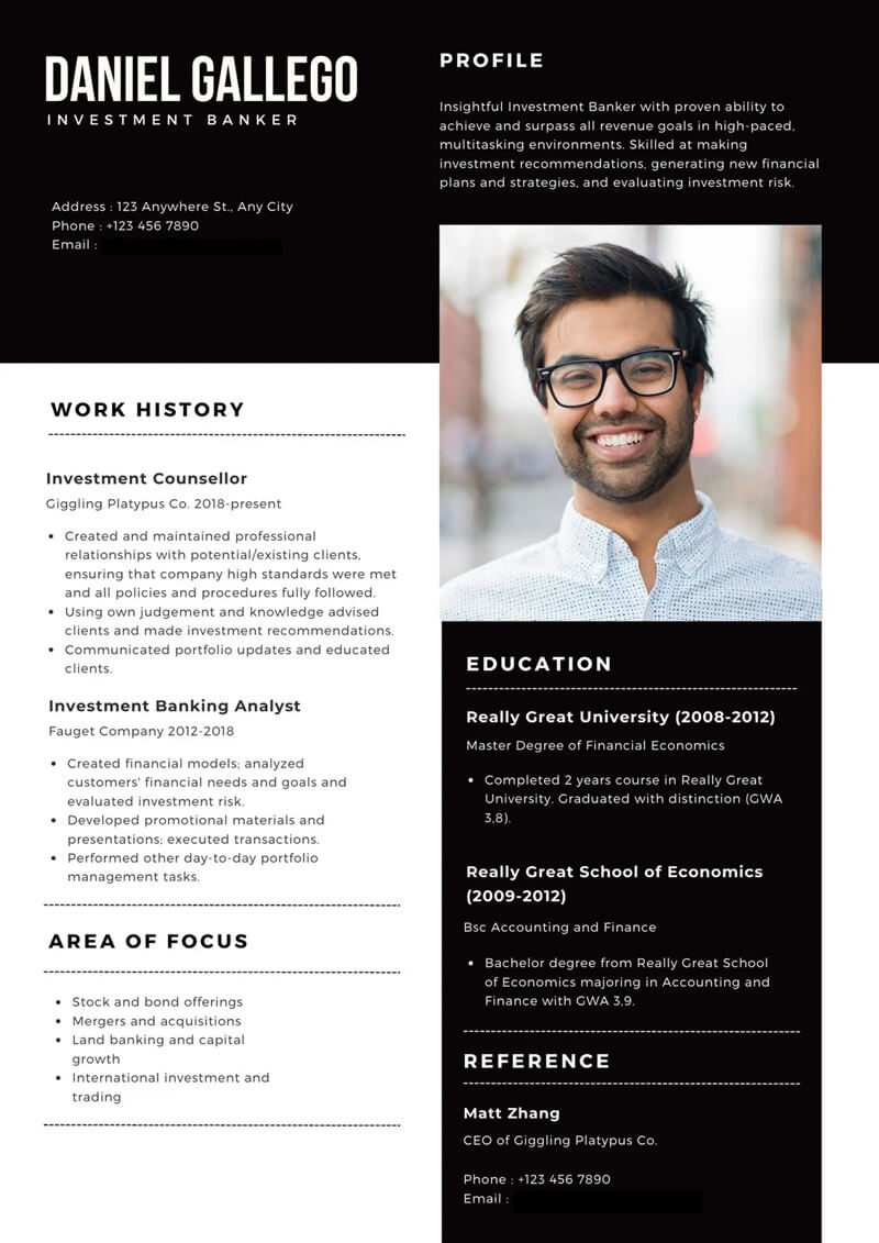 Bí quyết thiết kế template CV ngân hàng tài chính giúp bạn ăn điểm tuyệt đối