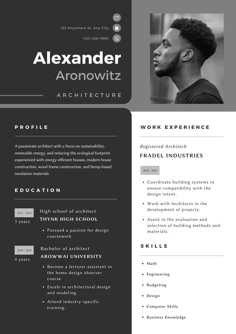 Cách thiết kế CV Kiến trúc giúp bạn ăn điểm tuyệt đối