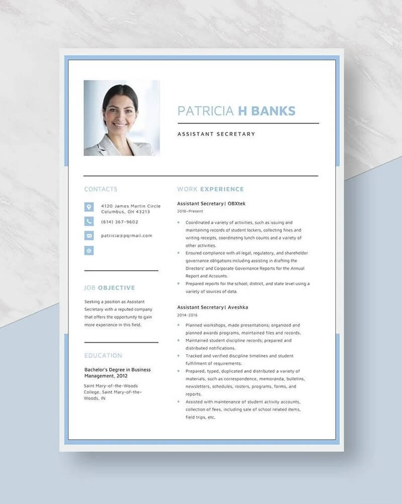 Bí quyết thiết kế CV thư ký trợ lý giúp bạn tạo ấn tượng mạnh mẽ