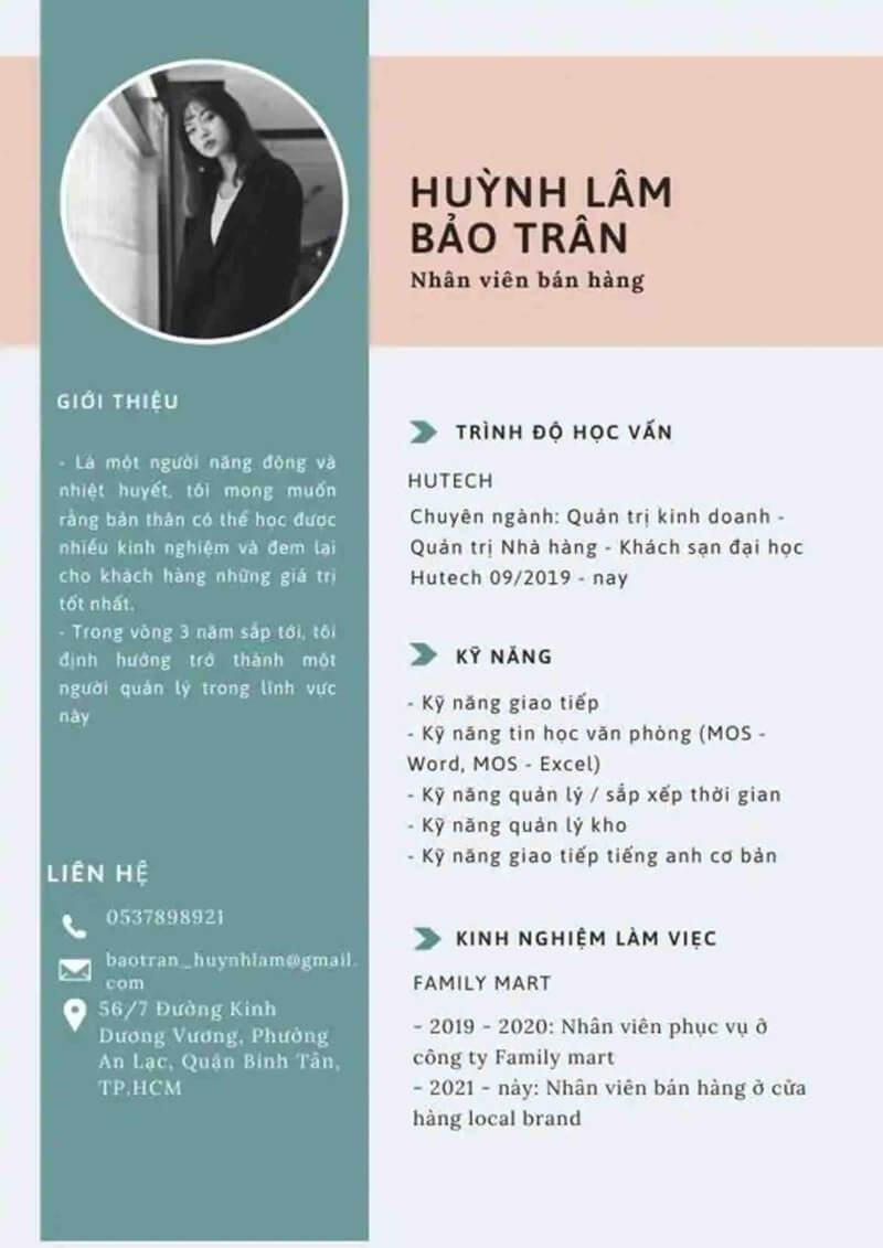 Bí quyết thiết kế một bản CV Part-time gây ấn tượng mạnh mẽ