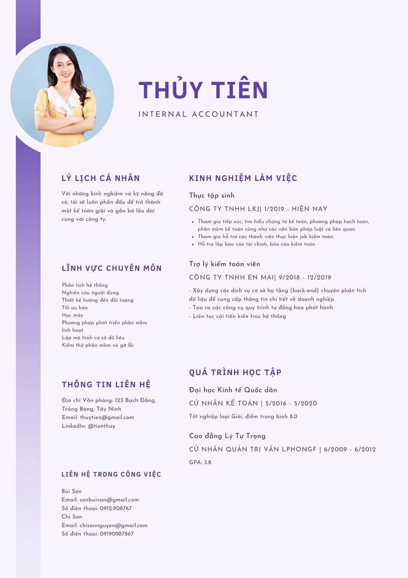 Cách thiết kế CV xin việc Kế toán ấn tượng giúp bạn “ăn điểm” tuyệt đối