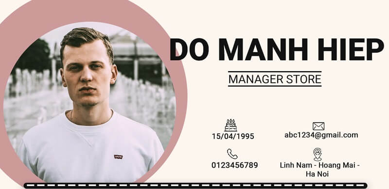 Phần thông tin cá nhân trong CV xin việc quản lý