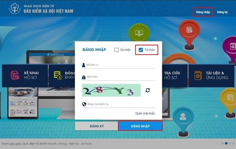 Tra cứu kết quả đóng bhxh cho công ty