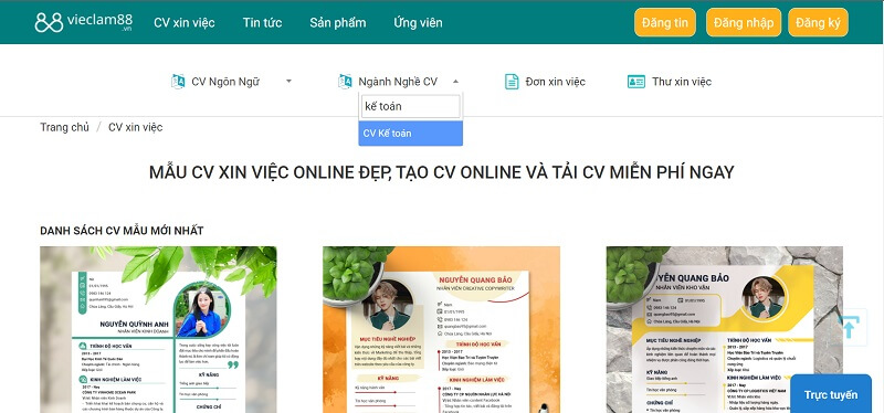 Lựa chọn mẫu CV xin việc Kế toán ở đâu uy tín, chất lượng?