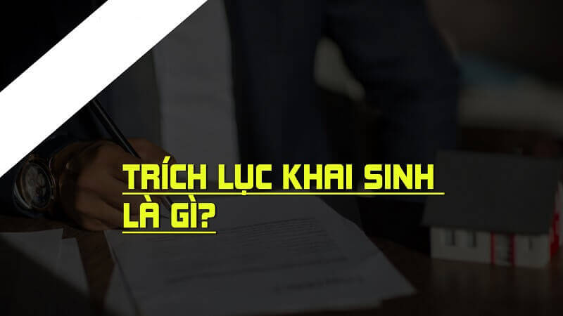 Trích lục giấy khai sinh là gì?