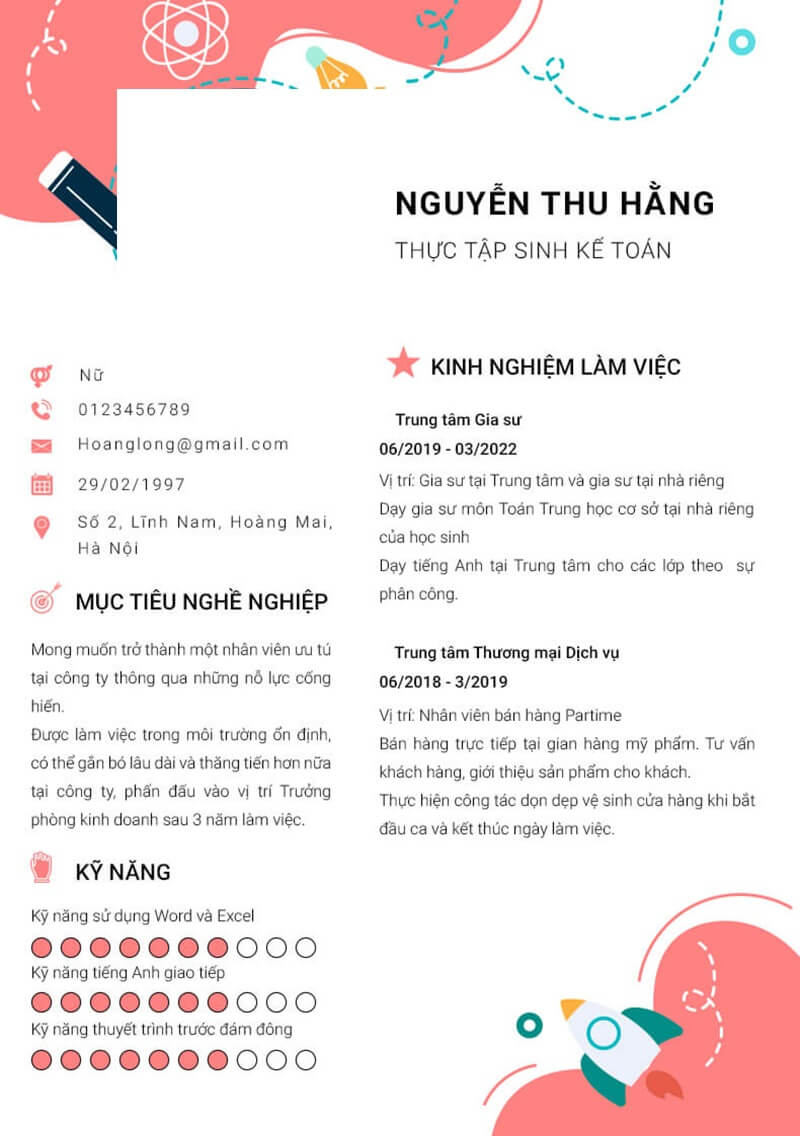 Sử dụng nhiều từ khóa chuyên môn trong CV xin việc