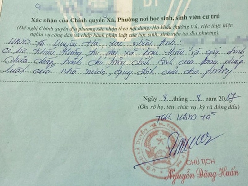 Một số lưu ý trong quá trình chứng thực chữ ký sơ yếu lý lịch