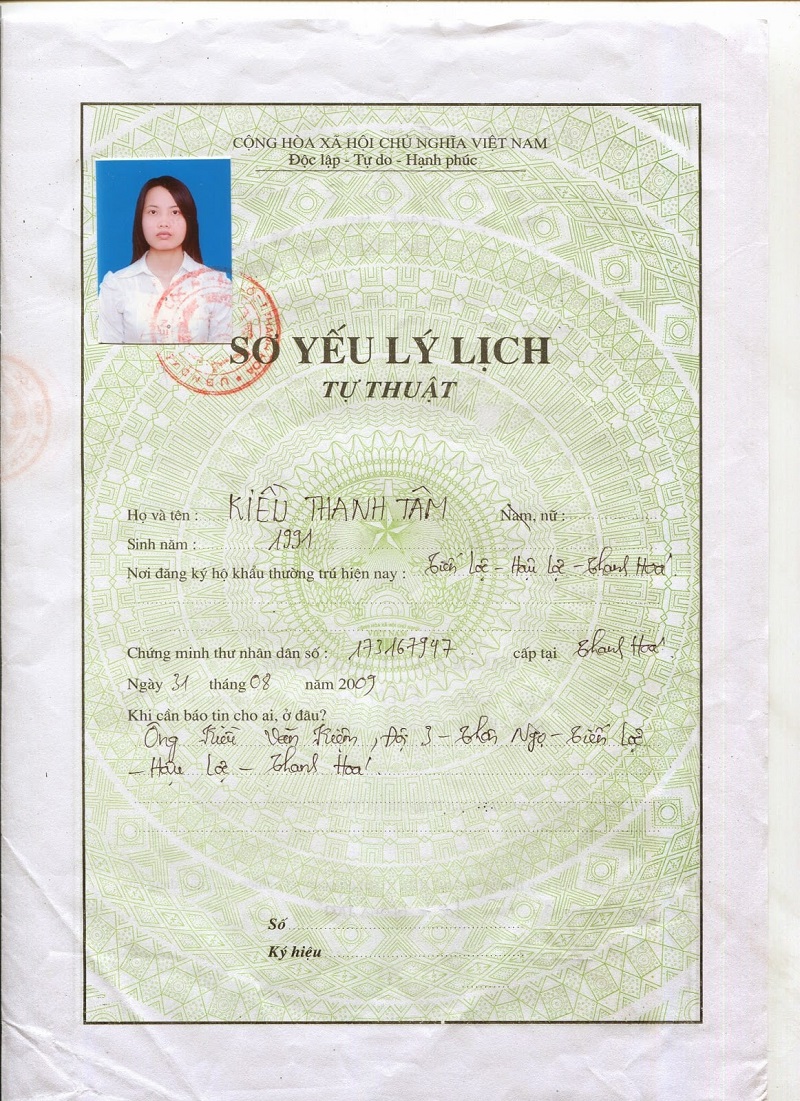 Các mức phạt trong việc xác nhận sơ yếu lý lịch đã được kỹ sẵn