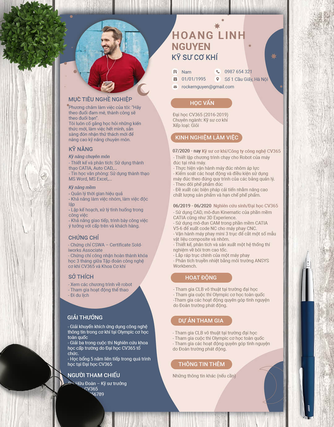 Mẫu CV cơ khí chế tạo 06