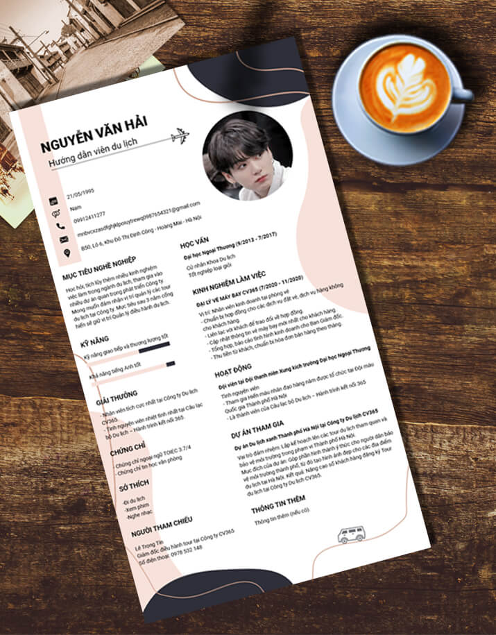 Mẫu CV xin việc Du lịch