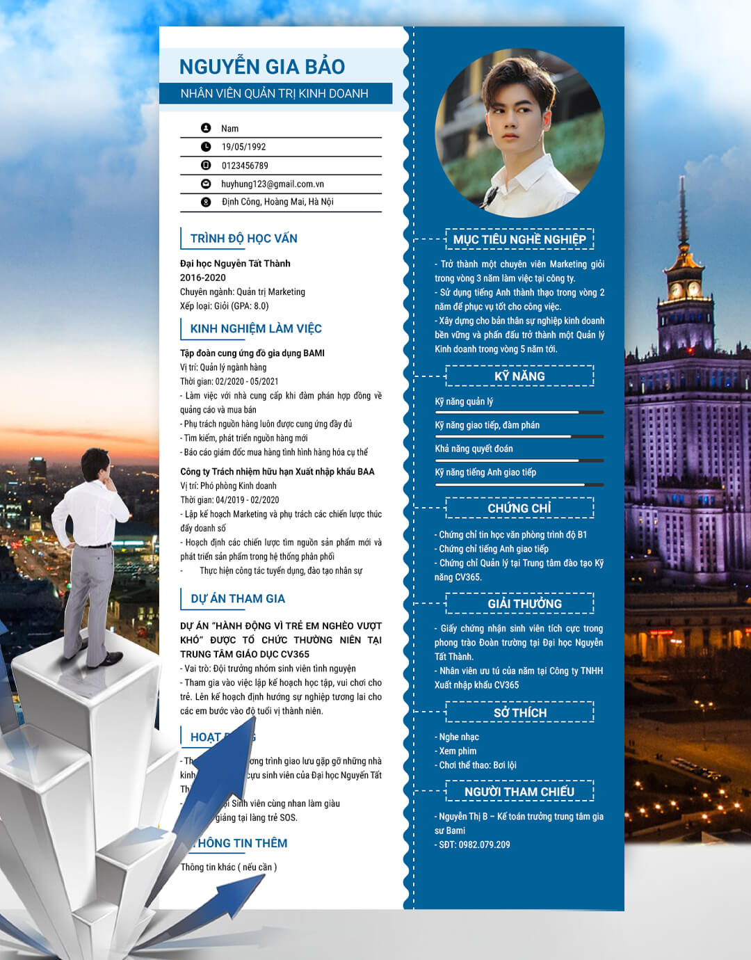 CV quản trị kinh doanh 04