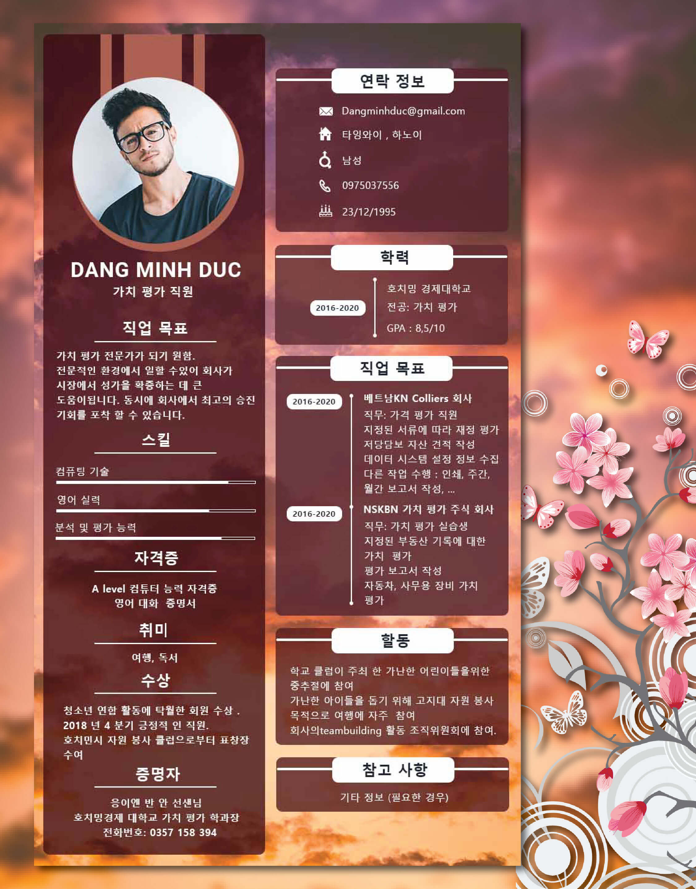 CV thẩm định giám định 06