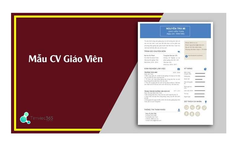 Mẫu CV xin việc mầm non đẹp thuyết phục mọi nhà tuyển dụng