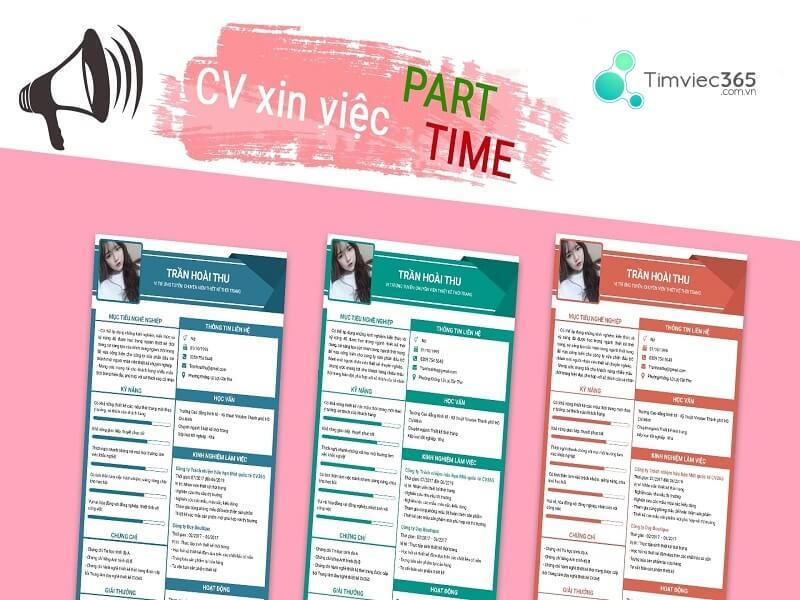 Hướng dẫn viết CV xin việc part time cho sinh viên