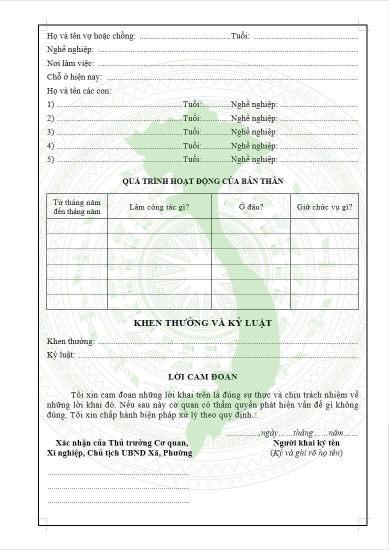 Lời cam đoan trong sơ yếu lý lịch – có thật sự cần thiết?